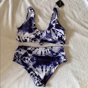 Zaful tie dye swim suit NWT